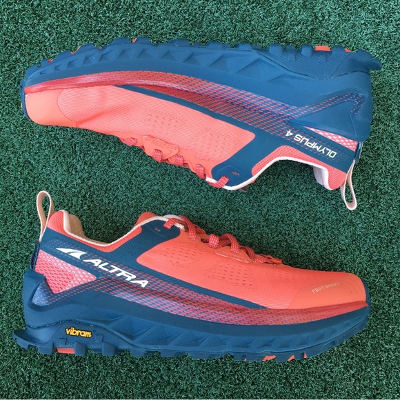 Altra Shoes Nwt Altra Olympus 4 Trail Running Shoe Navy Coral 7